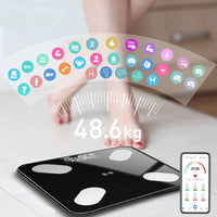 Load image into Gallery viewer, Bluetooth Body Fat Scale BMI Scale Smart Electronic Scales LED Digital Bathroom Weight Scale Balance Body Composition Analyzer