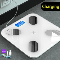Load image into Gallery viewer, Bathroom Charging Scale Smart Scales Household Premium Support Bluetooth APP Fat Percentage Digital Body Fat Weighing Scale